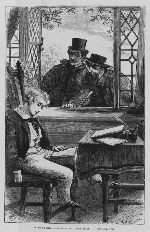 Charles Dickensin kuvitus Oliver Twistille (kaiverrus) tekijältä David Henry Friston