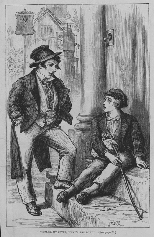 Charles Dickensin kuvitus Oliver Twistille (kaiverrus) tekijältä David Henry Friston