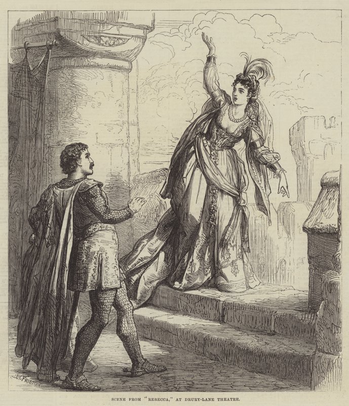 Kohtaus Rebeccasta Drury-Lane Theatressa tekijältä David Henry Friston
