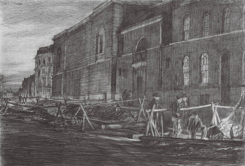 Lontoo: Newgate Prison (värilitografia). tekijältä David Muirhead (after) Bone