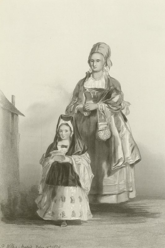 Senoritta ja hänen hoitajansa tekijältä David Wilkie
