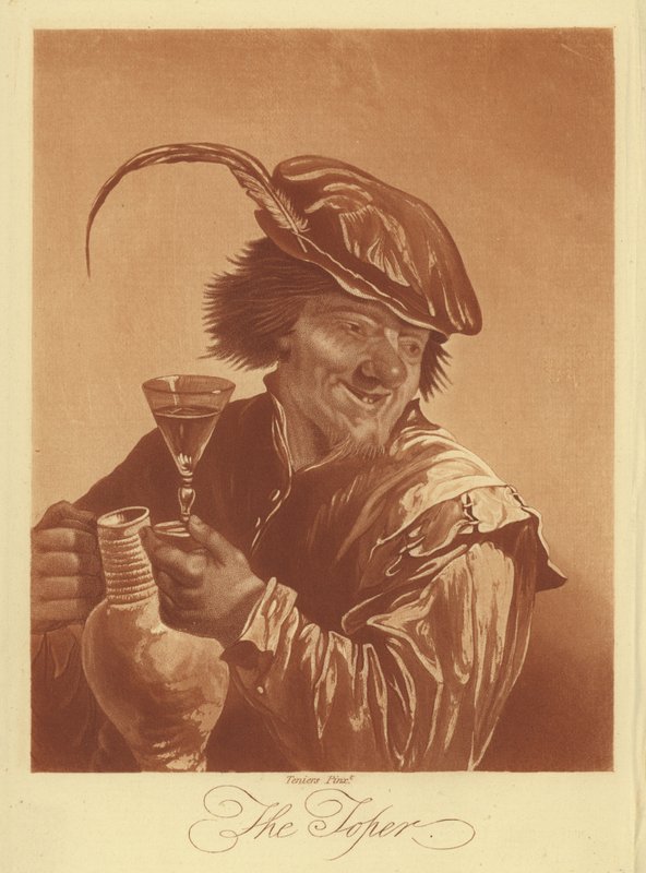 Toper (kaiverrus) tekijältä David the Younger (after) Teniers