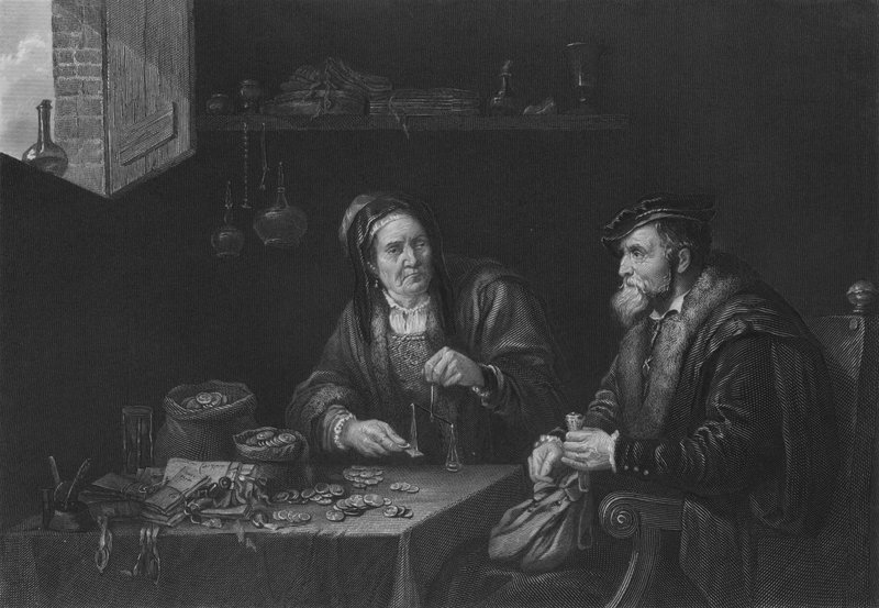 Misers tekijältä David the Younger after Teniers