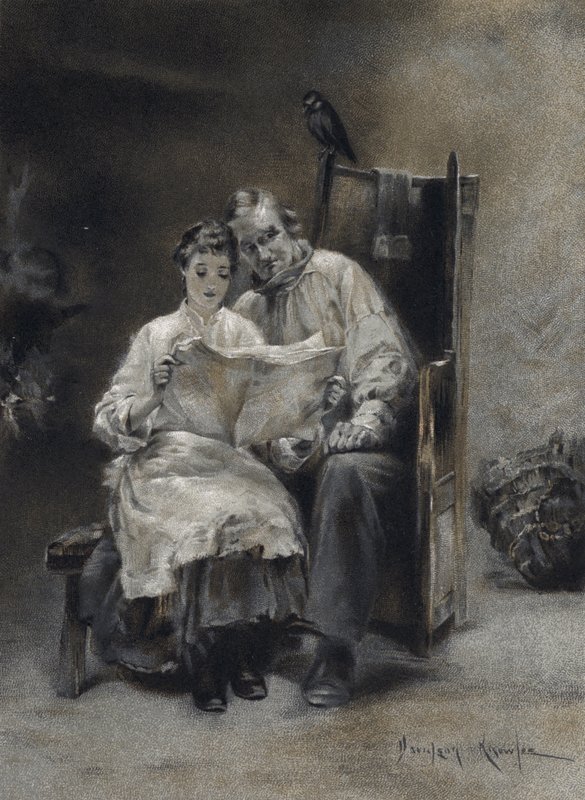Uutisia tuhlaajapojasta (väri litho) tekijältä Davidson Knowles