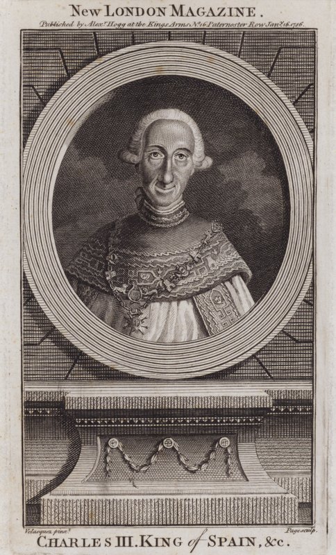 Kaarle III, Espanjan kuningas tekijältä Diego Rodriguez de Silva y (after) Velazquez