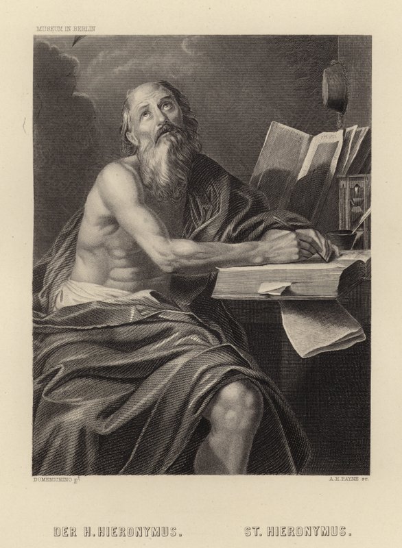 Pyhä Jerome tekijältä Domenichino