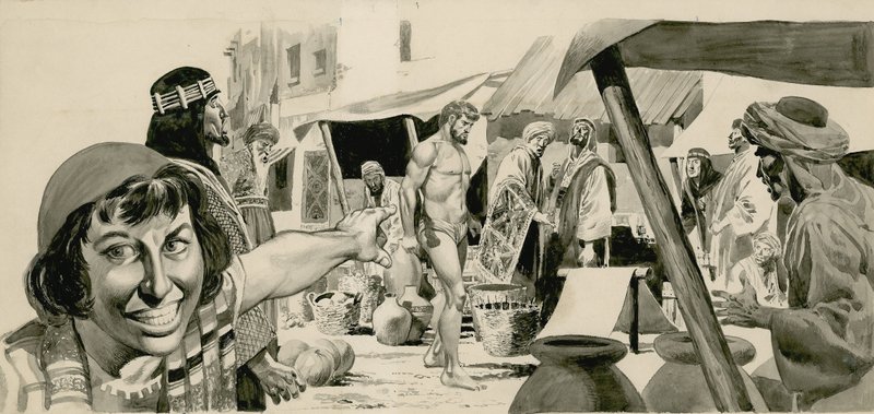 Jesaja kävelee alasti tekijältä Don Lawrence
