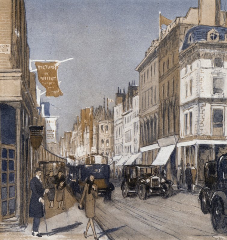 Bond Street (väri litho) tekijältä Donald (after) Maxwell