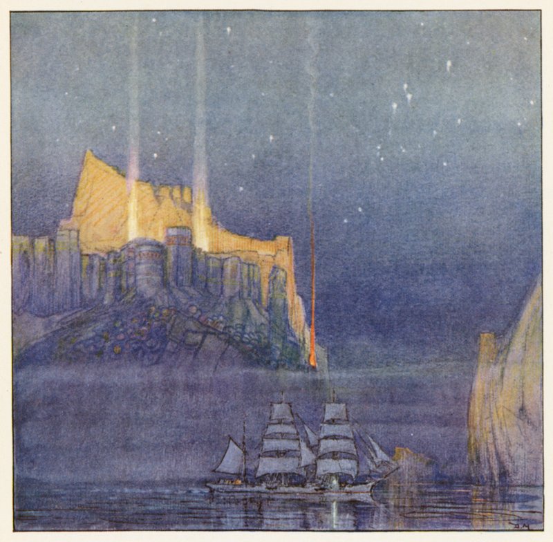 Rudyard Kipling: Kipling: The Merchantmen (värilitografia) tekijältä Donald (after) Maxwell