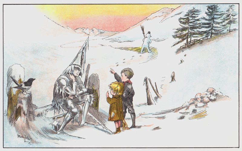 He kertovat Jack Frostille etsivänsä onneaan tekijältä Dorothy Furniss