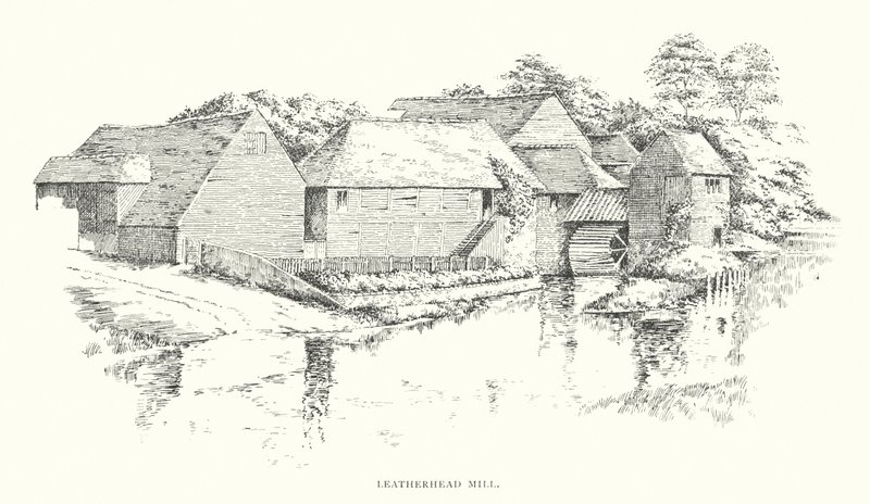 Leatherhead Mill (litografia) tekijältä Duncan Moul
