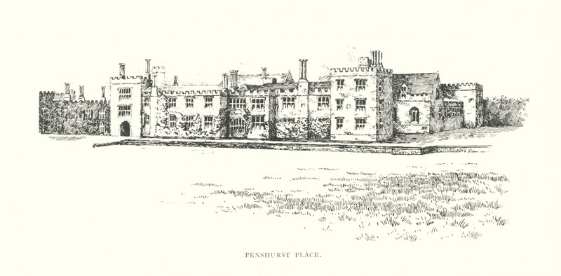 Penshurst Place (litografia) tekijältä Duncan Moul