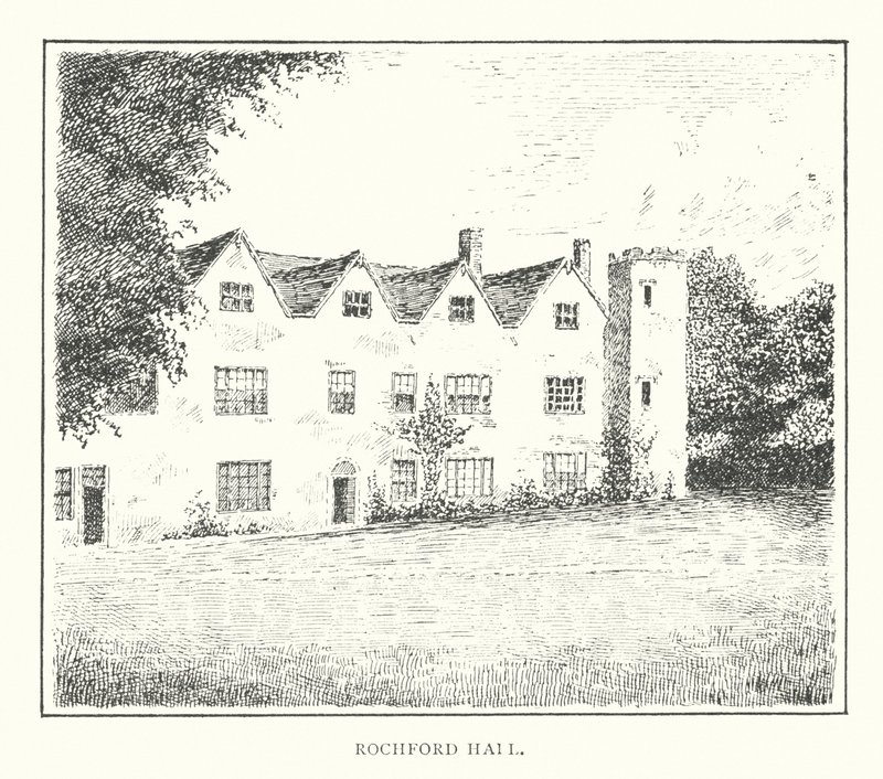 Rochford Hall (litografia) tekijältä Duncan Moul