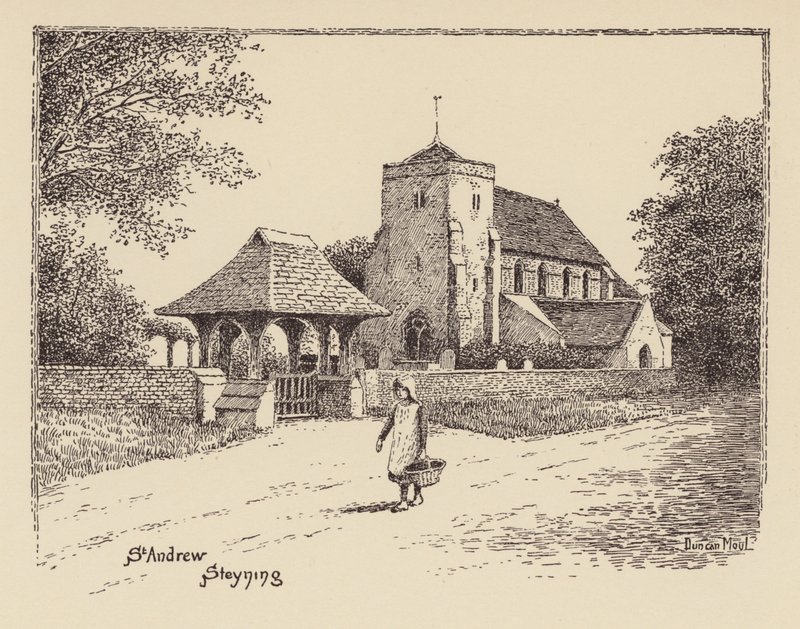 Sussex: Andrew, Steyning (litografia). tekijältä Duncan Moul