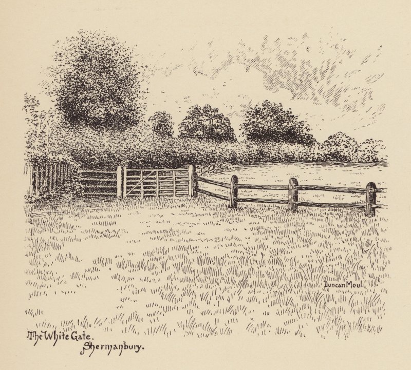 Sussex: White Gate, Shermanbury (litografia). tekijältä Duncan Moul