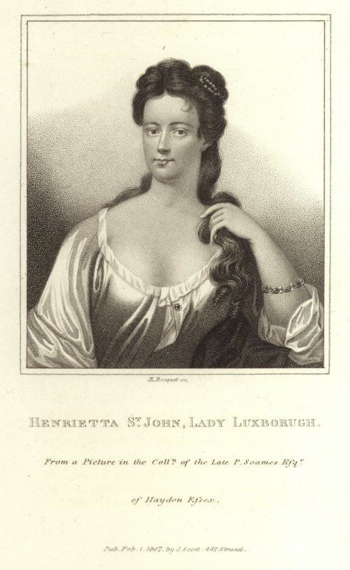 Henrietta St John Lady Luxborough tekijältä E. Bocquet