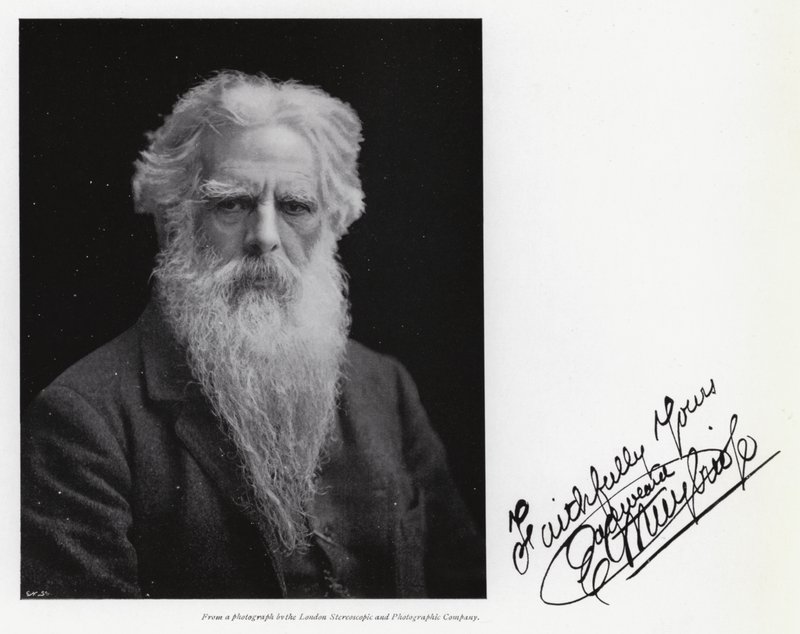 Eadweard Muybridgen muotokuva (m/w kuva) tekijältä Eadweard Muybridge