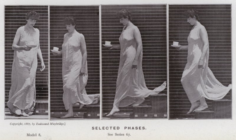 Ihmishahmo liikkeessä: valitut vaiheet (m/v kuva) tekijältä Eadweard Muybridge