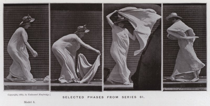 Ihmishahmo liikkeessä: Valittuja vaiheita sarjasta 61 tekijältä Eadweard Muybridge