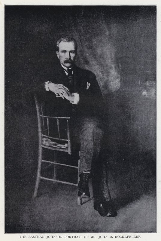 Eastman Johnsonin muotokuva herra John D Rockefelleristä tekijältä Eastman after Johnson