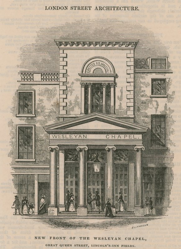 Wesleyan Chapelin uusi etuosa, Great Queen Street, Lincoln