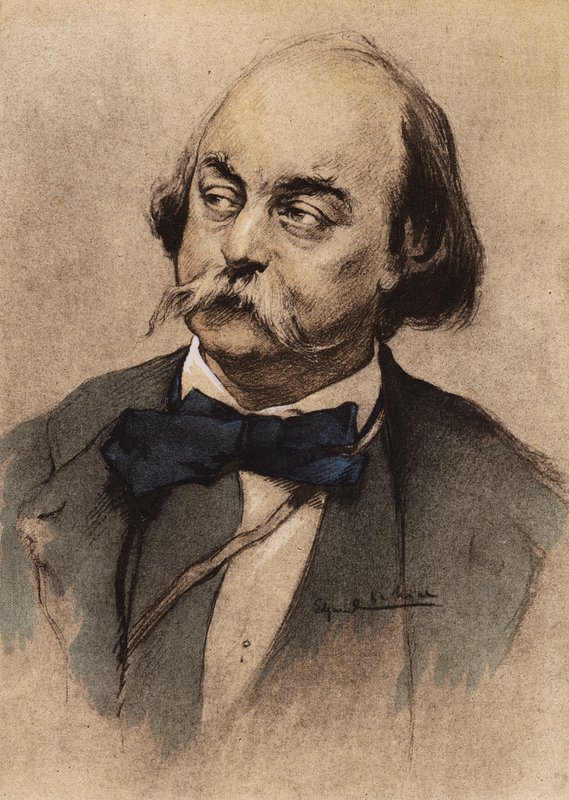 Gustave Flaubertin muotokuva (värilitografia) tekijältä Edgar Chahine