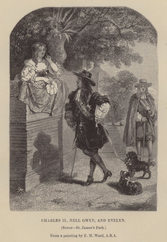 Charles II, Nell Gwyn ja Evelyn, St James