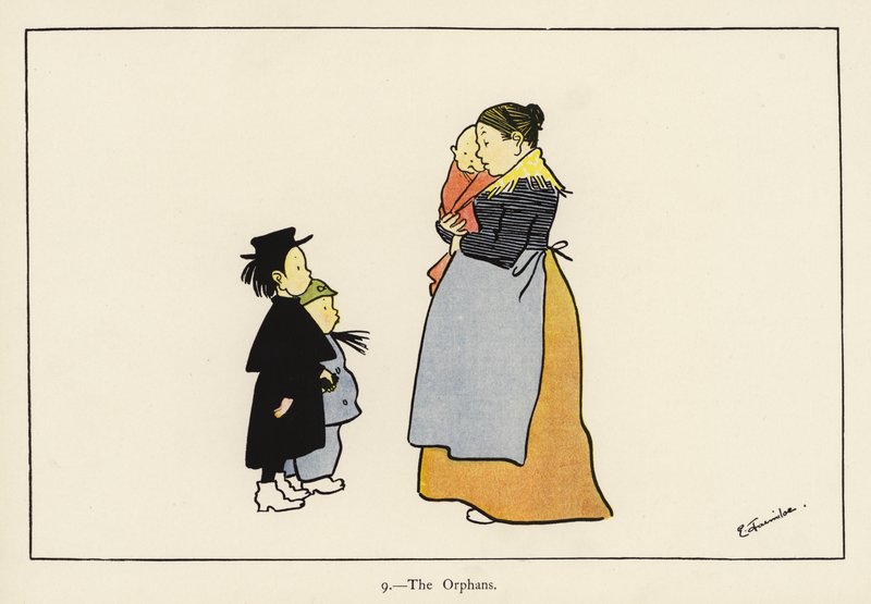 Orvot (väri litho) tekijältä Edith Farmiloe