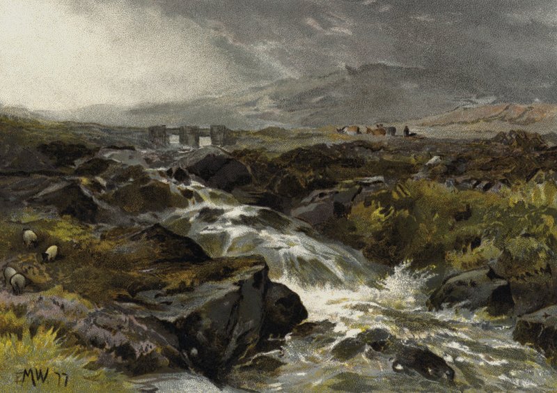 Llugnyllä, Pohjois-Wales tekijältä Edmund Morison after Wimperis