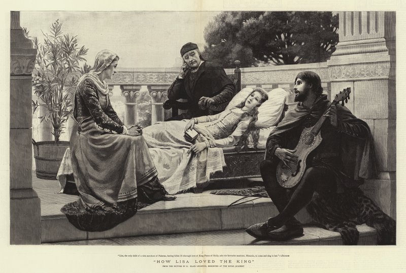 Kuinka Lisa rakasti kuningasta tekijältä Edmund Blair Leighton