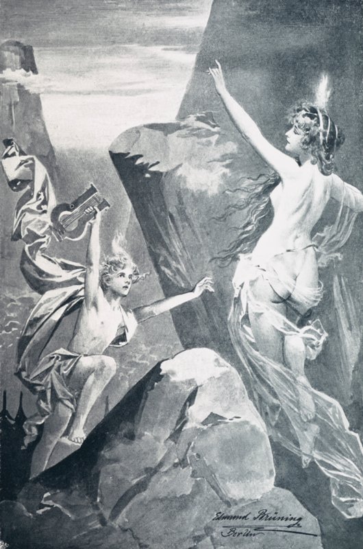 Kuvitus Goethes Faustille tekijältä Edmund Bruning