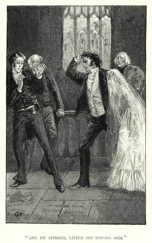 Charlotte Bronten kuvitus Jane Eyrelle (kaiverrus) tekijältä Edmund Henry Garrett