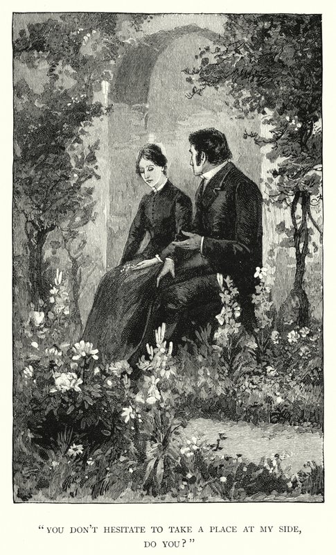 Charlotte Bronten kuvitus Jane Eyrelle (kaiverrus) tekijältä Edmund Henry Garrett