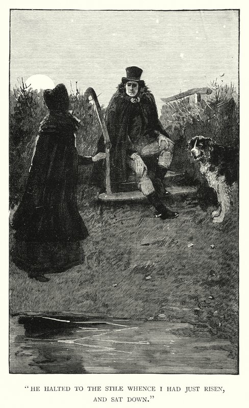 Charlotte Bronten kuvitus Jane Eyrelle (kaiverrus) tekijältä Edmund Henry Garrett
