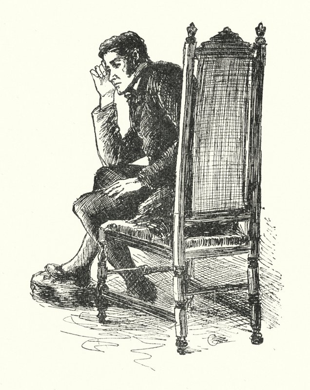 Charlotte Bronten kuvitus Jane Eyrelle (litho) tekijältä Edmund Henry Garrett