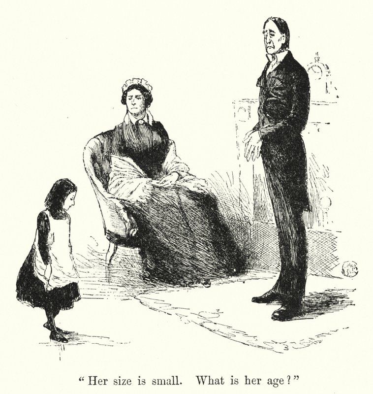 Charlotte Bronten kuvitus Jane Eyrelle (litho) tekijältä Edmund Henry Garrett