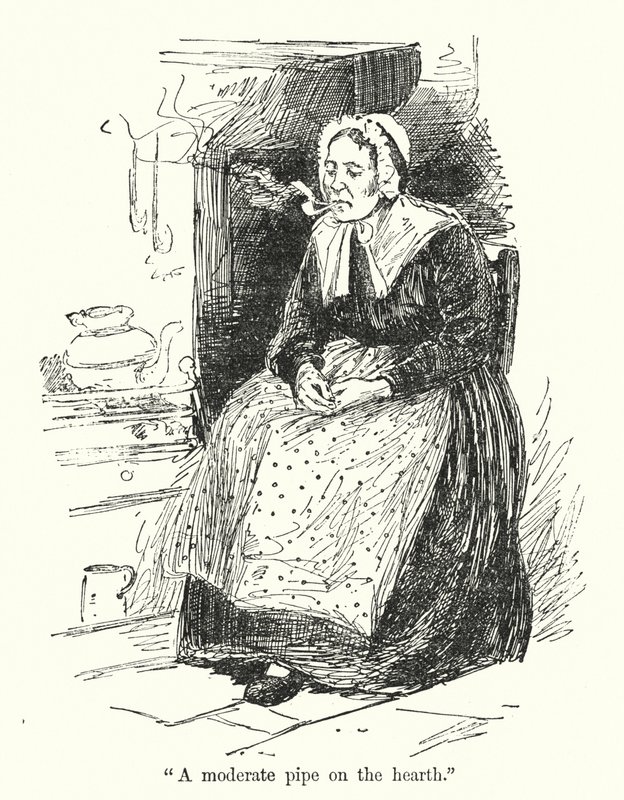 Charlotte Bronten kuvitus Jane Eyrelle (litho) tekijältä Edmund Henry Garrett