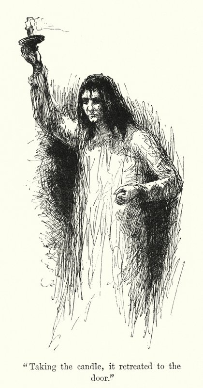 Charlotte Bronten kuvitus Jane Eyrelle (litho) tekijältä Edmund Henry Garrett