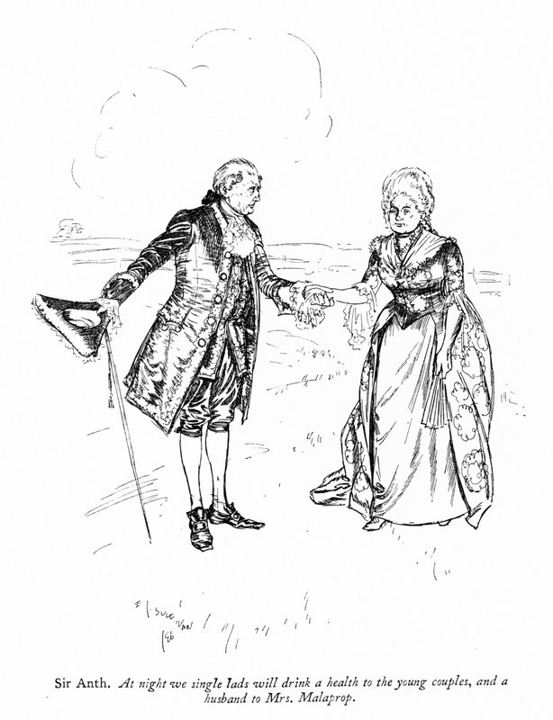 Kuvitus Sheridanin Kilpailijat (kaiverrus) tekijältä Edmund Joseph (after) Sullivan