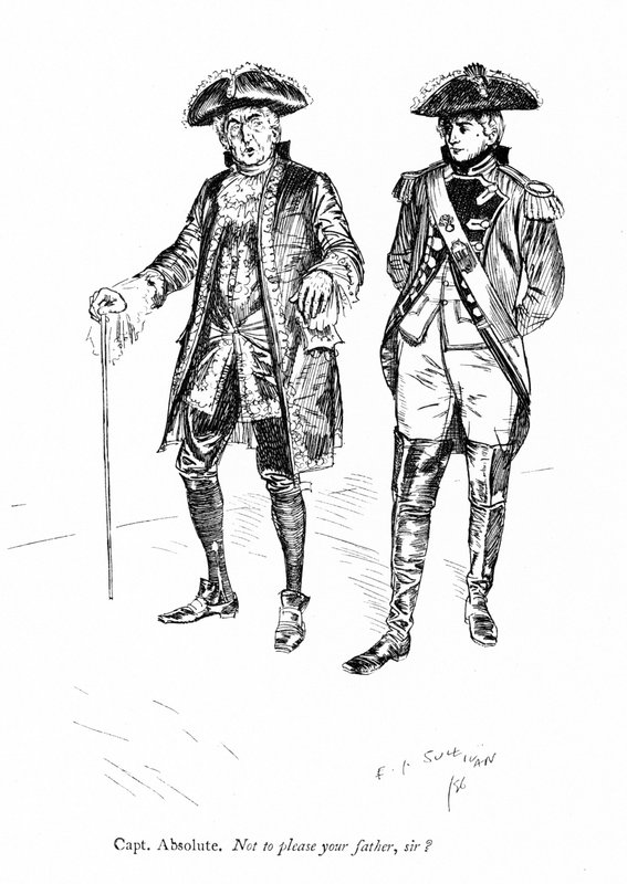 Kuvitus Sheridanin Kilpailijat (kaiverrus) tekijältä Edmund Joseph (after) Sullivan