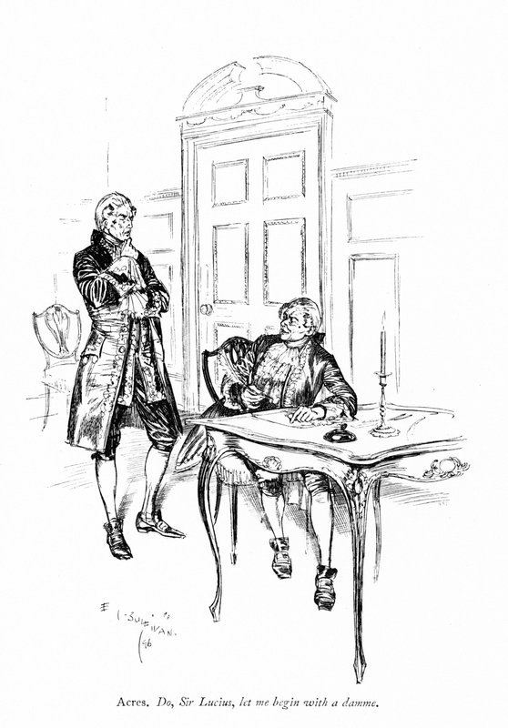 Kuvitus Sheridanin Kilpailijat (kaiverrus) tekijältä Edmund Joseph (after) Sullivan