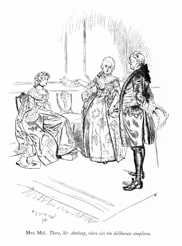 Kuvitus Sheridanin Kilpailijat (kaiverrus) tekijältä Edmund Joseph (after) Sullivan