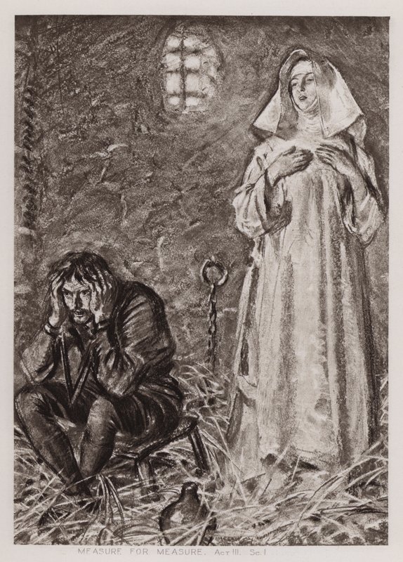 Measure for Measure, Act III, Sc I (litho) tekijältä Edmund Joseph Sullivan