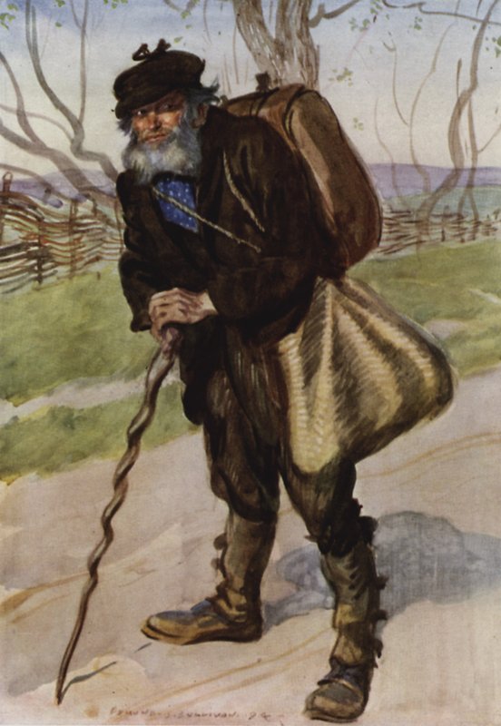 Kerran näin hänet seisomassa keskellä pölyistä tietä tekijältä Edmund Joseph Sullivan