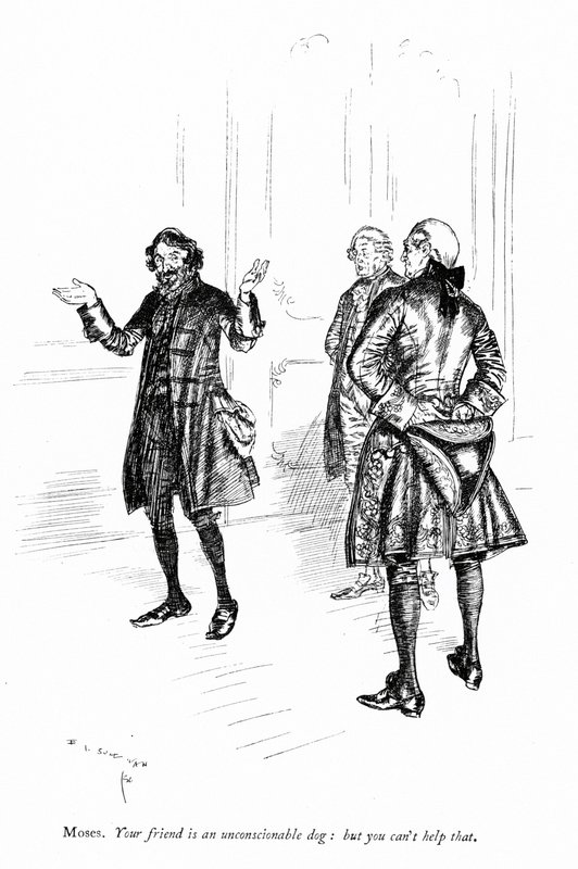 Kuvitus Sheridansille The School for Scandal tekijältä Edmund Joseph after Sullivan