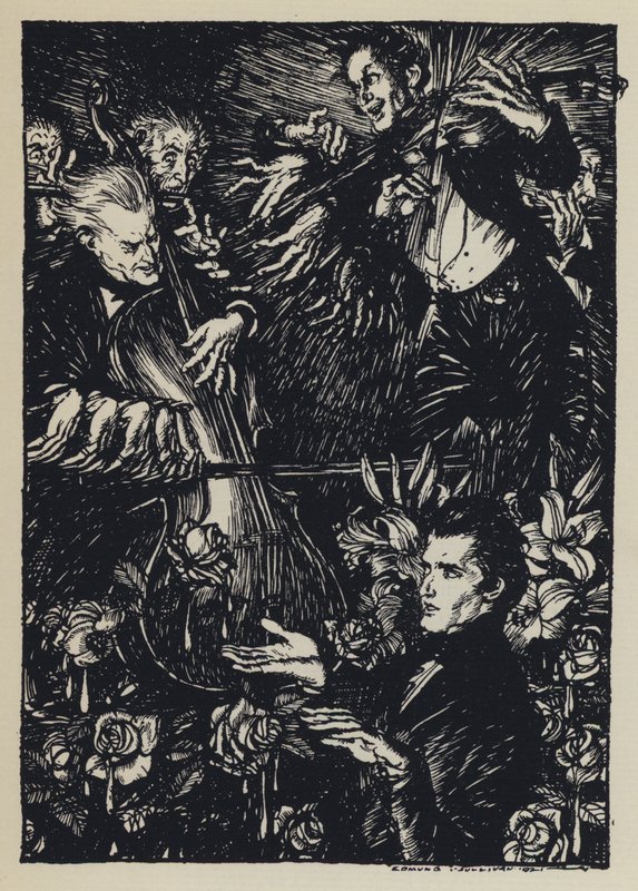 Kuvitus Tennysons Maudille tekijältä Edmund Joseph after Sullivan