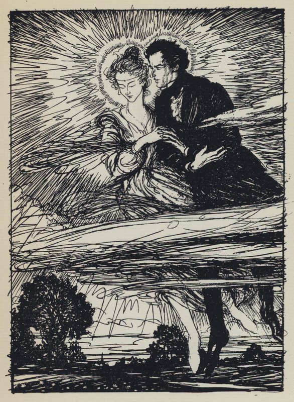 Kuvitus Tennysons Maudille tekijältä Edmund Joseph after Sullivan