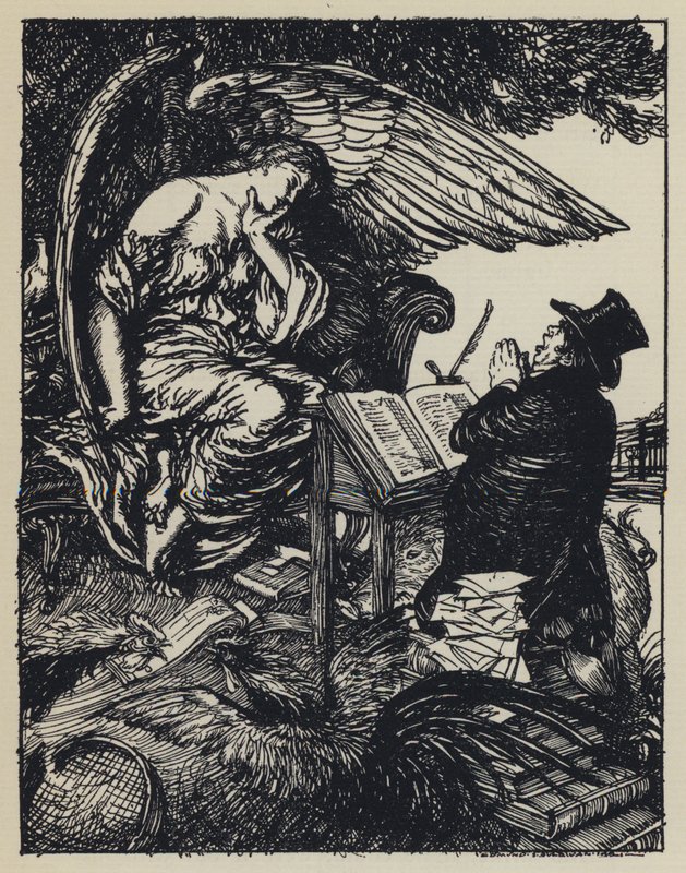 Kuvitus Tennysons Maudille tekijältä Edmund Joseph after Sullivan