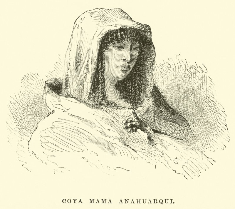 Coya Mama Anahuarqui tekijältä Edouard Riou