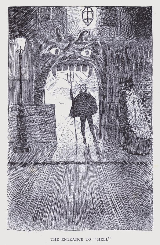 Boheemi Pariisi: Helvetti (litografia) tekijältä Edouard Alfred (1875 1954) Cucuel